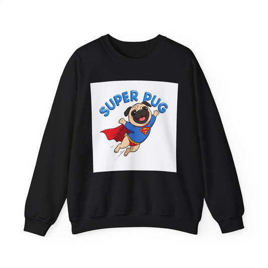 Super Pug Hero Sweatshirt | Eco-Limited