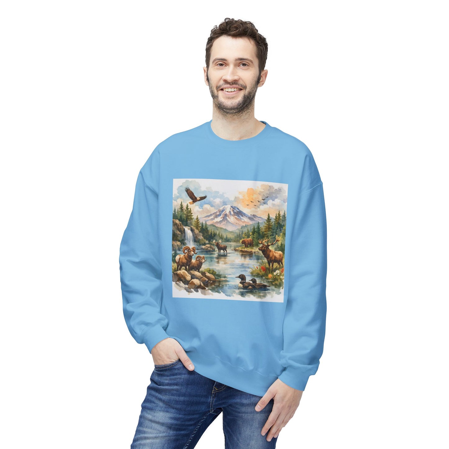 Wild American Landscape Graphic Sweater | Eco - Limited