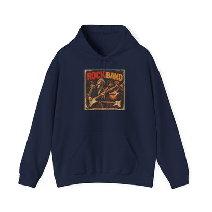 Rock Band Vintage Collage Hoodie | Eco-Limited