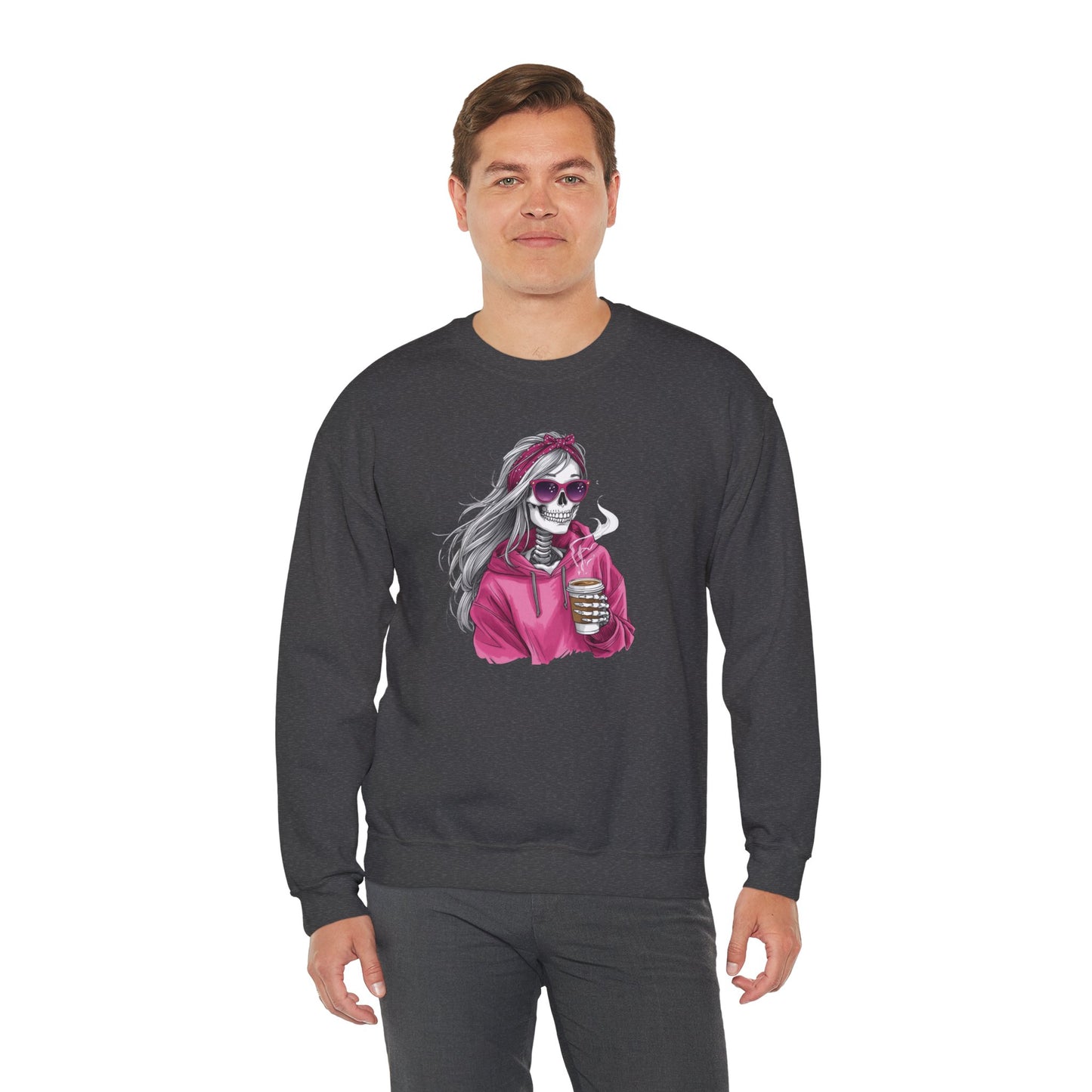 Coffee Rebel Skeleton Sweatshirt | Eco-Limited