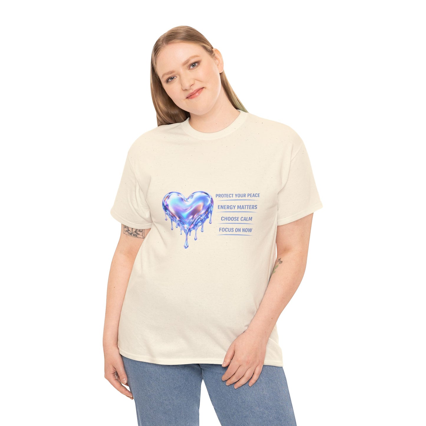 Protect Your Peace Heart T-Shirt | Eco-Limited