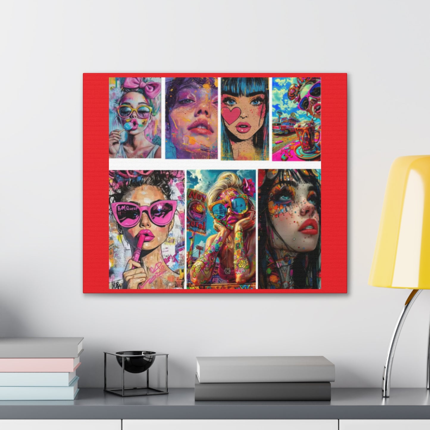 Pop Art Muse Canvas | Statement Wall Art