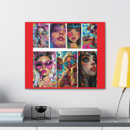 Pop Art Muse Canvas | Statement Wall Art