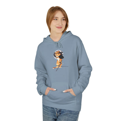 Moonlit Samurai Cat Art Hoodie