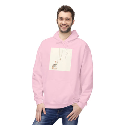 Lucky Cat Clover Illustration Hoodie | Eco-Limited