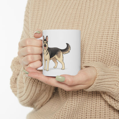 Cute Standing Dog Coffee Cup (11oz/15oz)