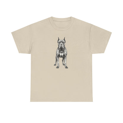 Cane Corso Sketch Minimal Art T-Shirt | Eco-Limited