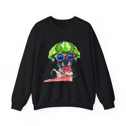 Dog in Helmet & Sunglasses Sweatshirt|Eco-Friendly - Limited