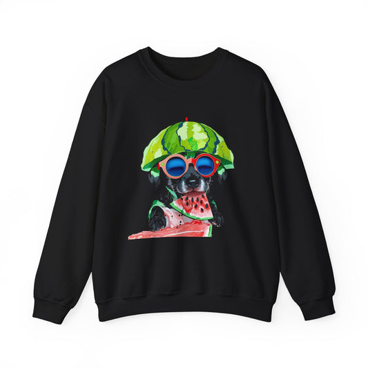 Dog in Helmet & Sunglasses Sweatshirt|Eco-Friendly - Limited
