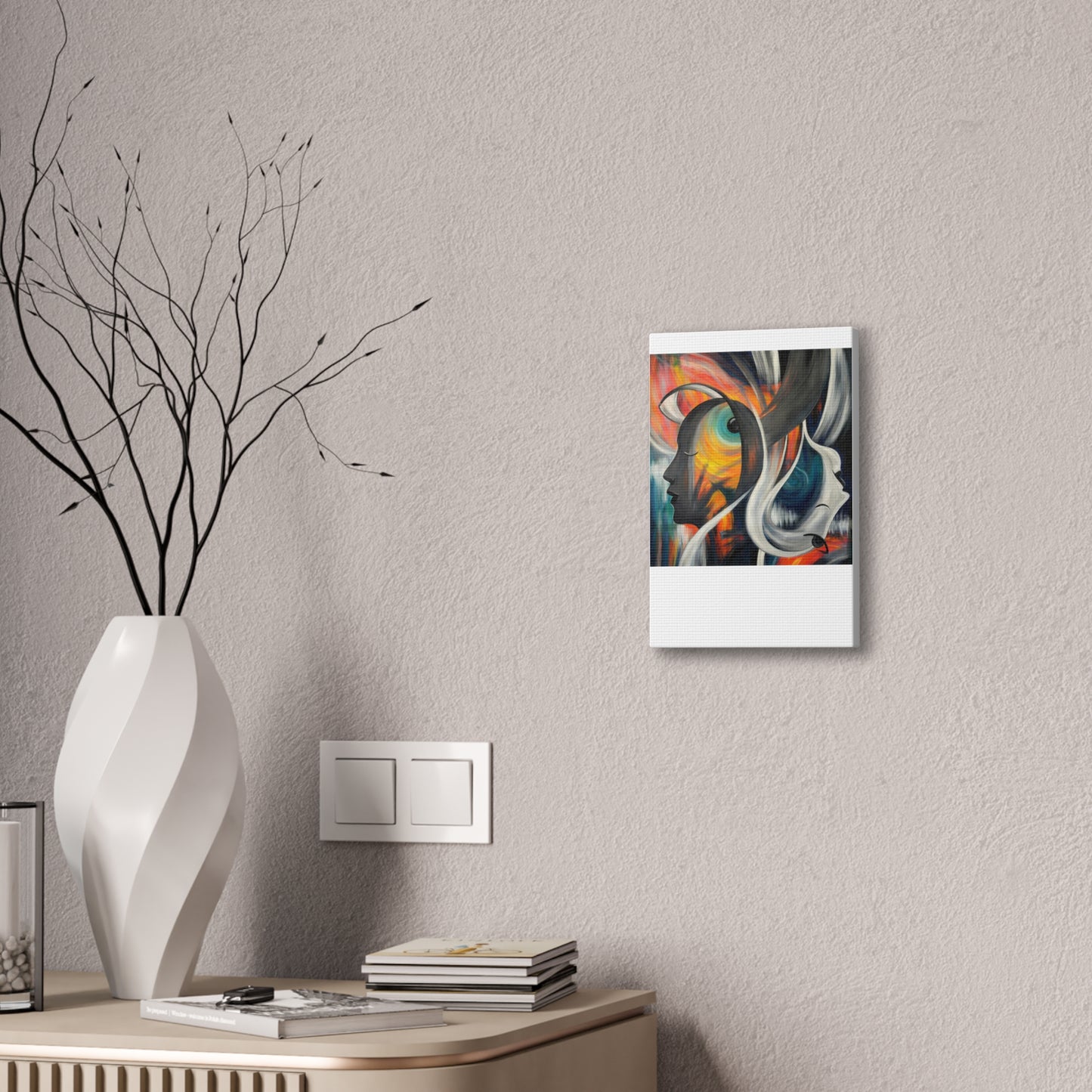 Abstract Expression Portrait Canvas | Eco-Limited