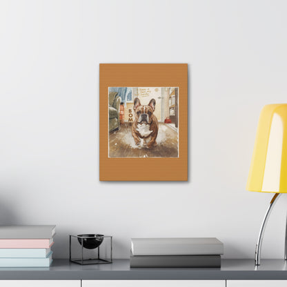 Happy Home Bulldog Canvas Art | Eco-Limited