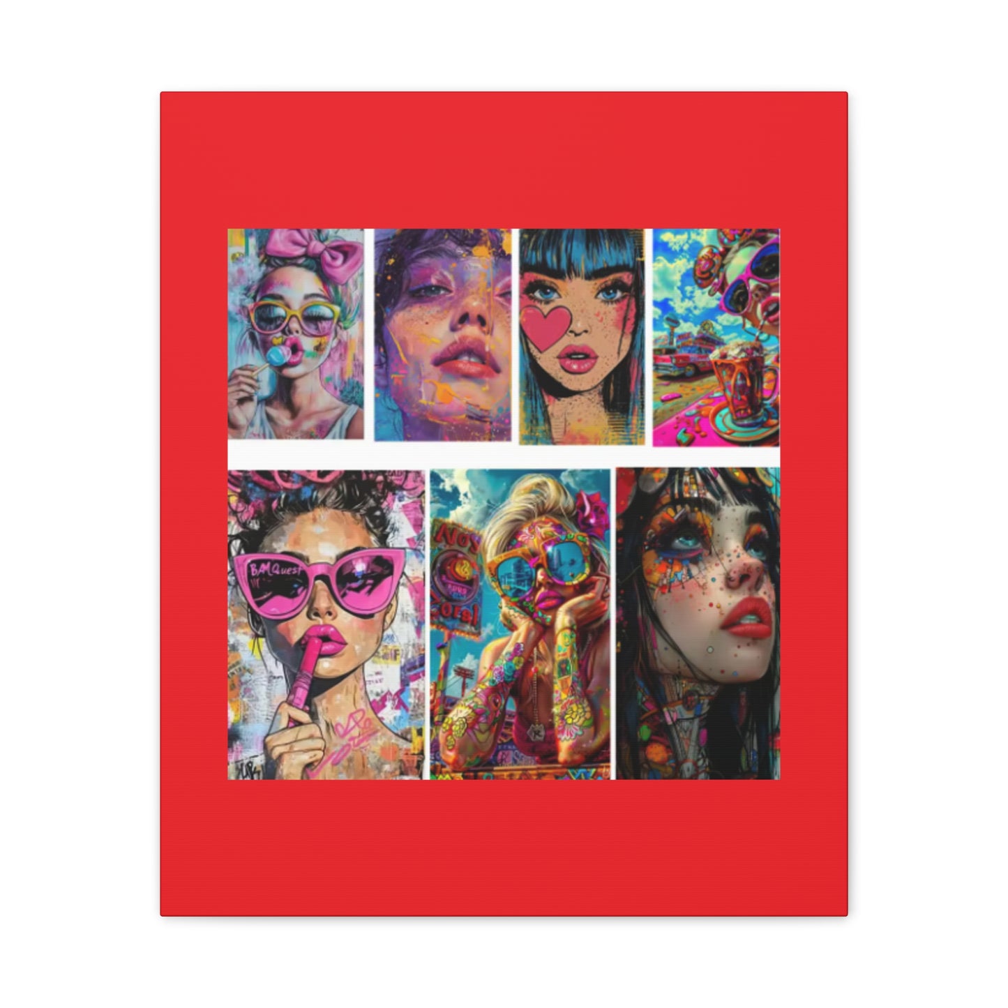 Pop Art Muse Canvas | Statement Wall Art