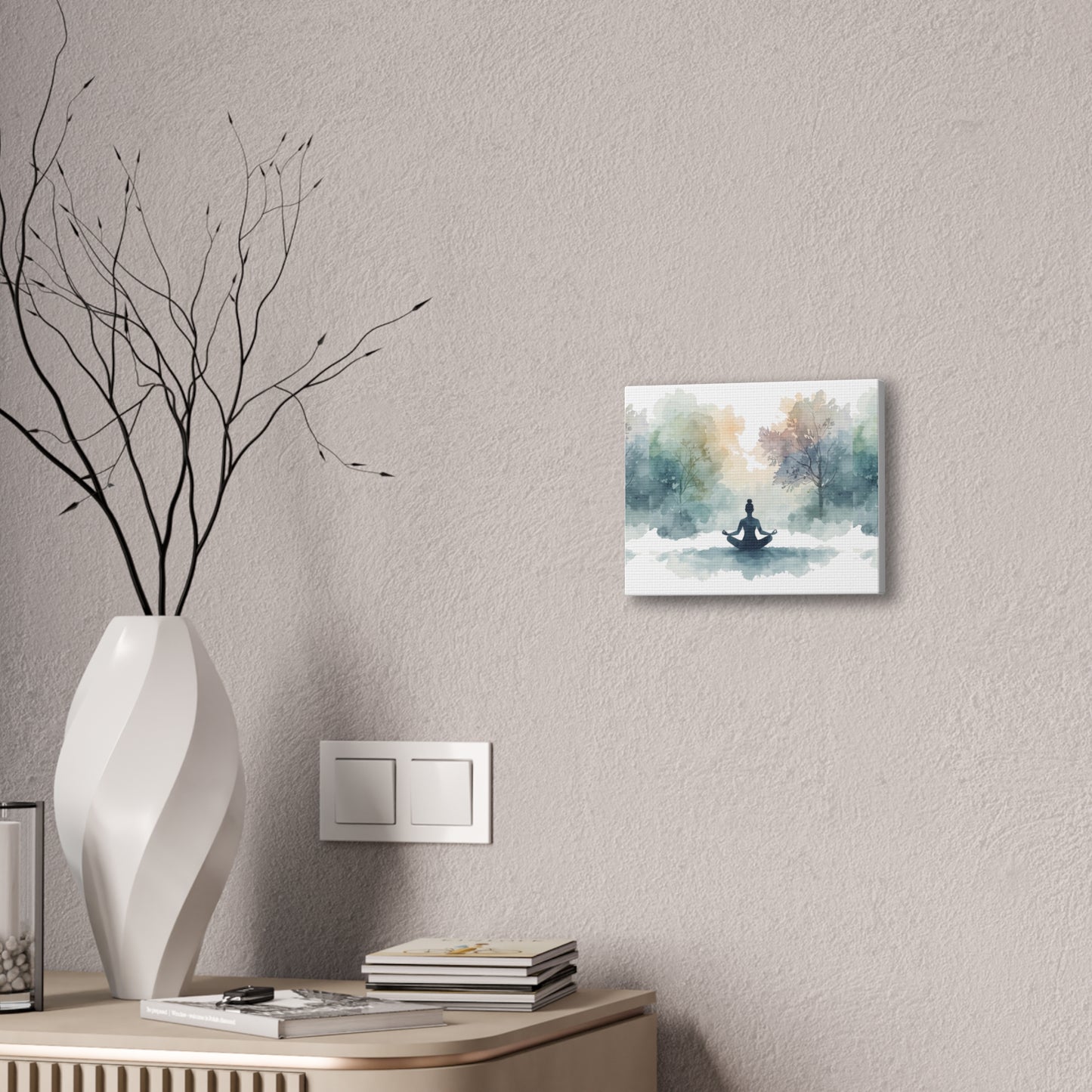 Peace Within Meditation Canvas Wall Art | Eco-Limited