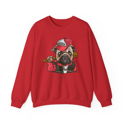 Gangster Pug Graphic Sweater | Eco-Limited