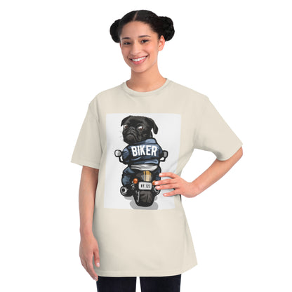 Organic Biker Pug T-Shirt | Organic-Limited