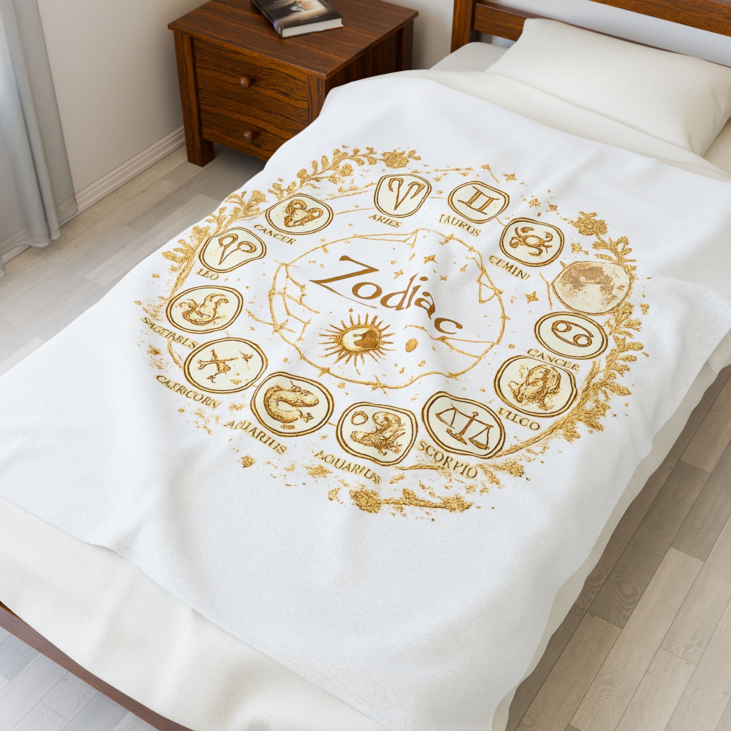 Golden Zodiac Astrology Blanket | Eco-Limited