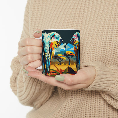 Vibrant Safari Art Coffee Cup (11oz & 15oz)
