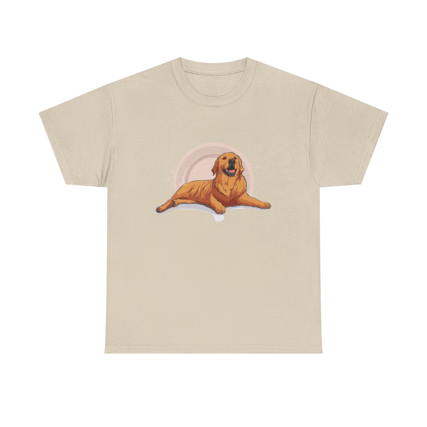 Golden Retriever Graphic Relaxed Tee|Eco-Friendly - Limited