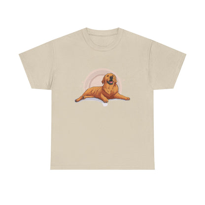 Golden Retriever Graphic Relaxed Tee|Eco-Friendly - Limited