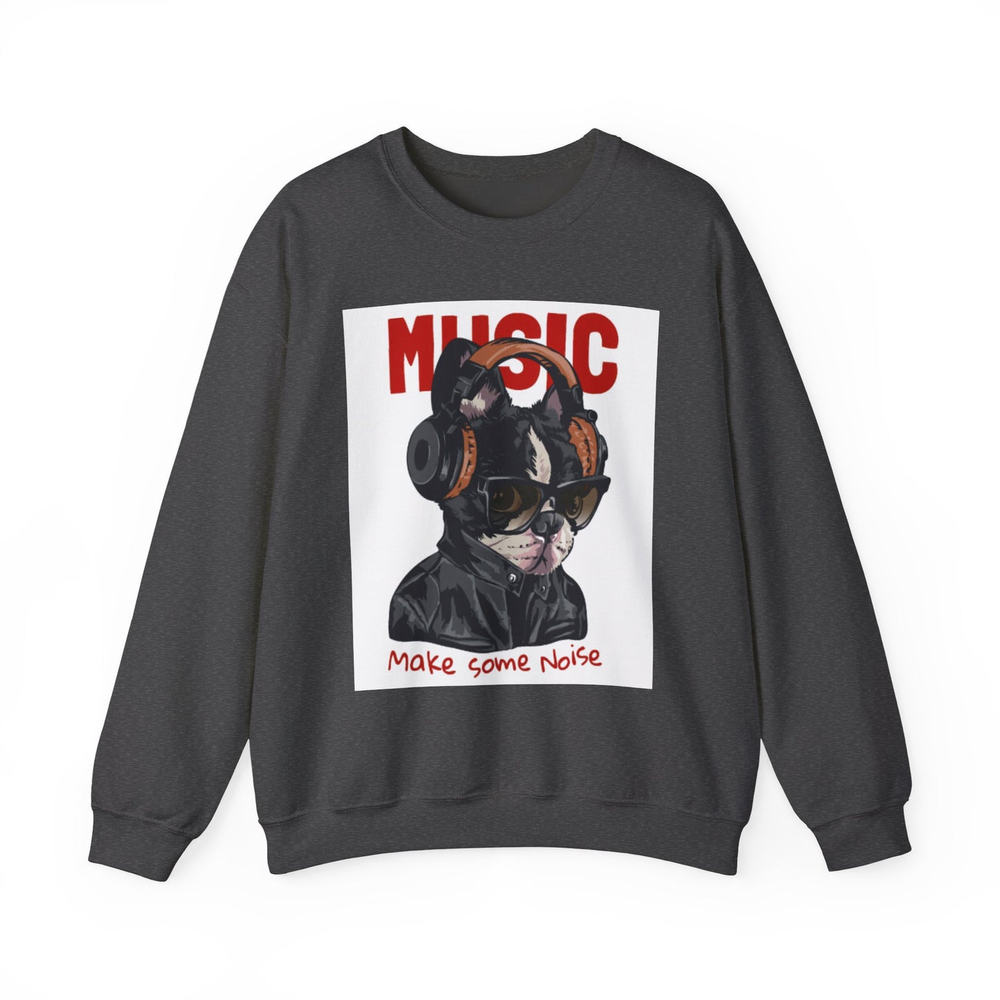Music Dog “Make Some Noise” Graphic Sweatshirt | Eco-Limited