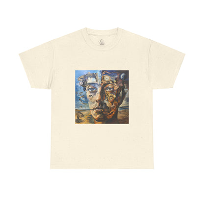 Surreal Split Mind Art T-Shirt | Eco-Limited