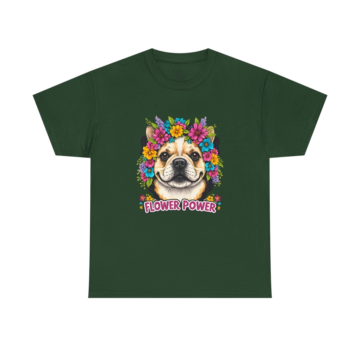 Flower Power Vintage Dog T Shirt | Eco - Limited