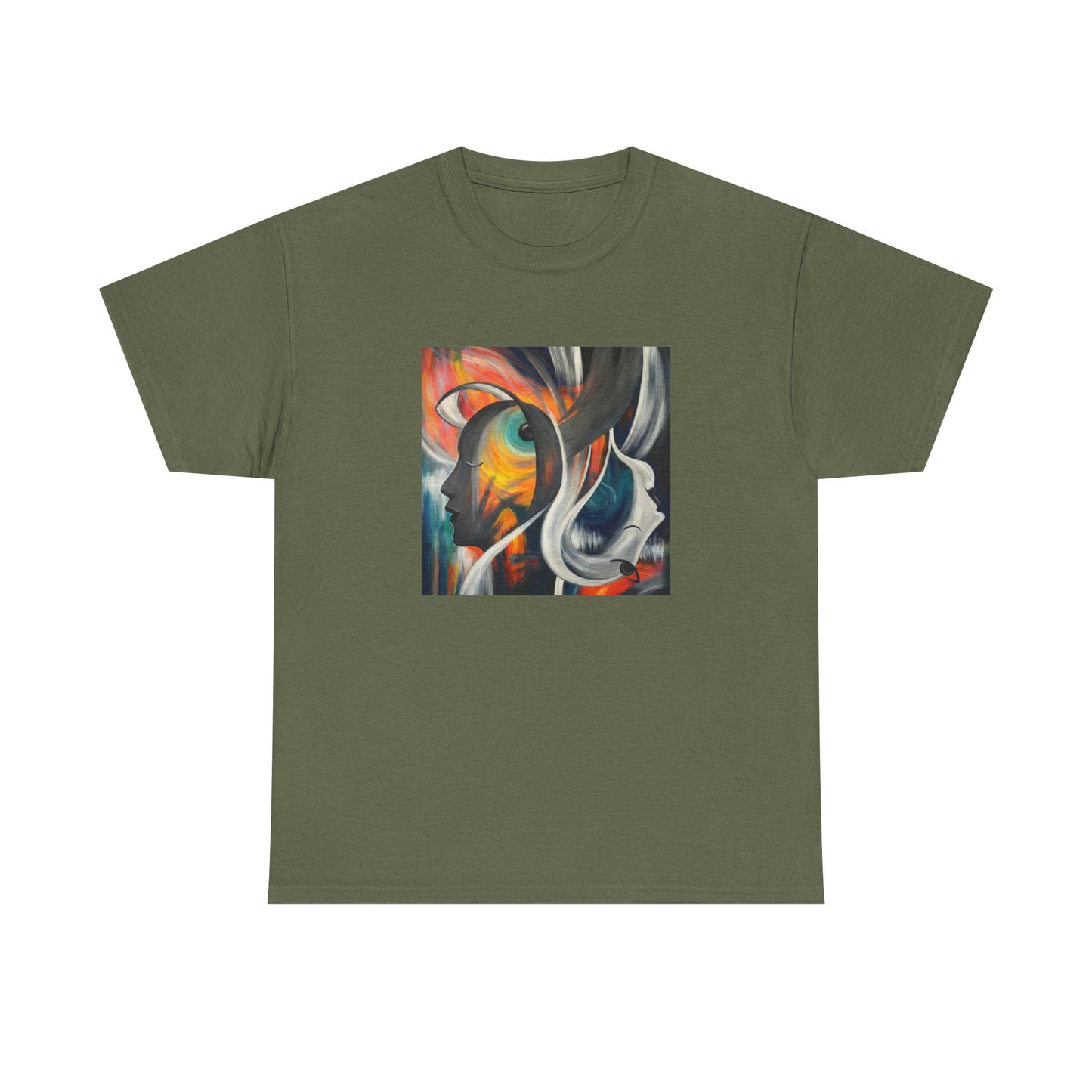 Abstract Expression Portrait T-Shirt | Eco-Limited
