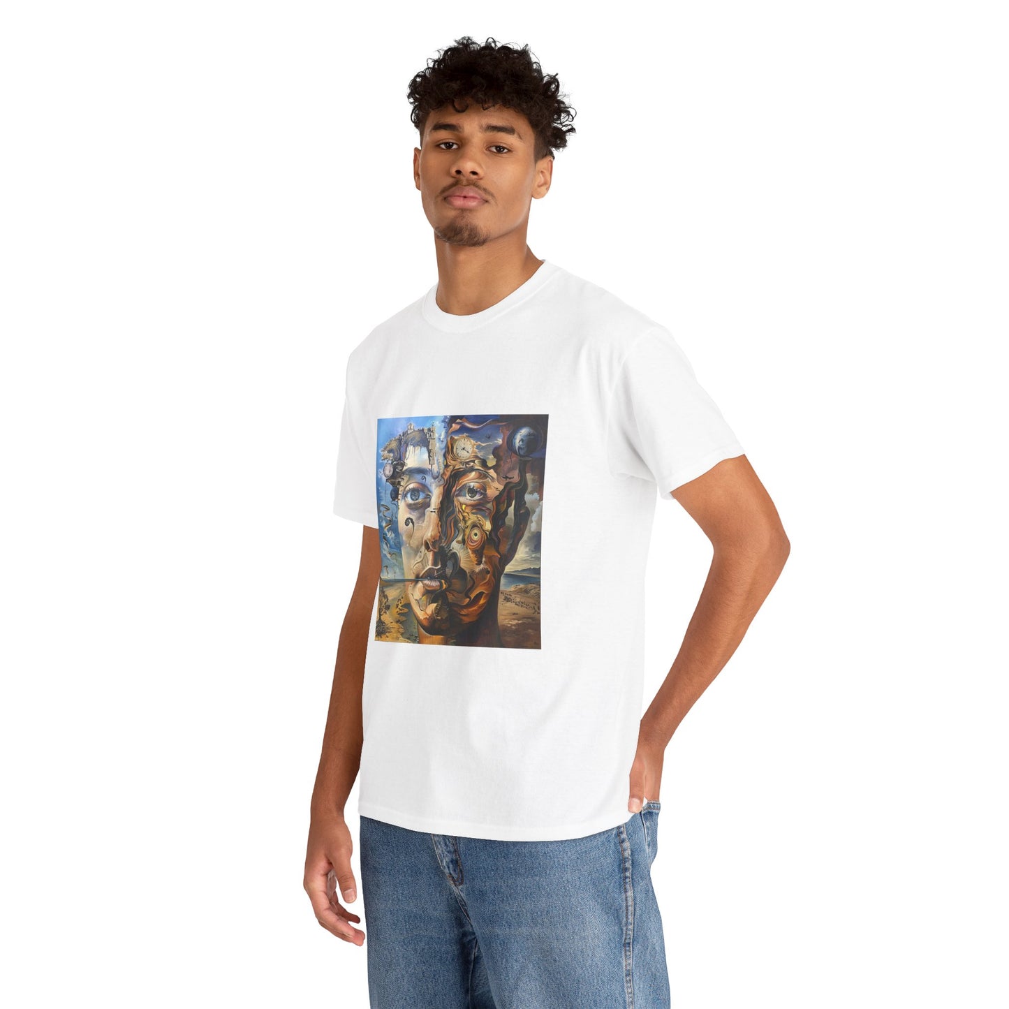 Surreal Split Mind Art T-Shirt | Eco-Limited