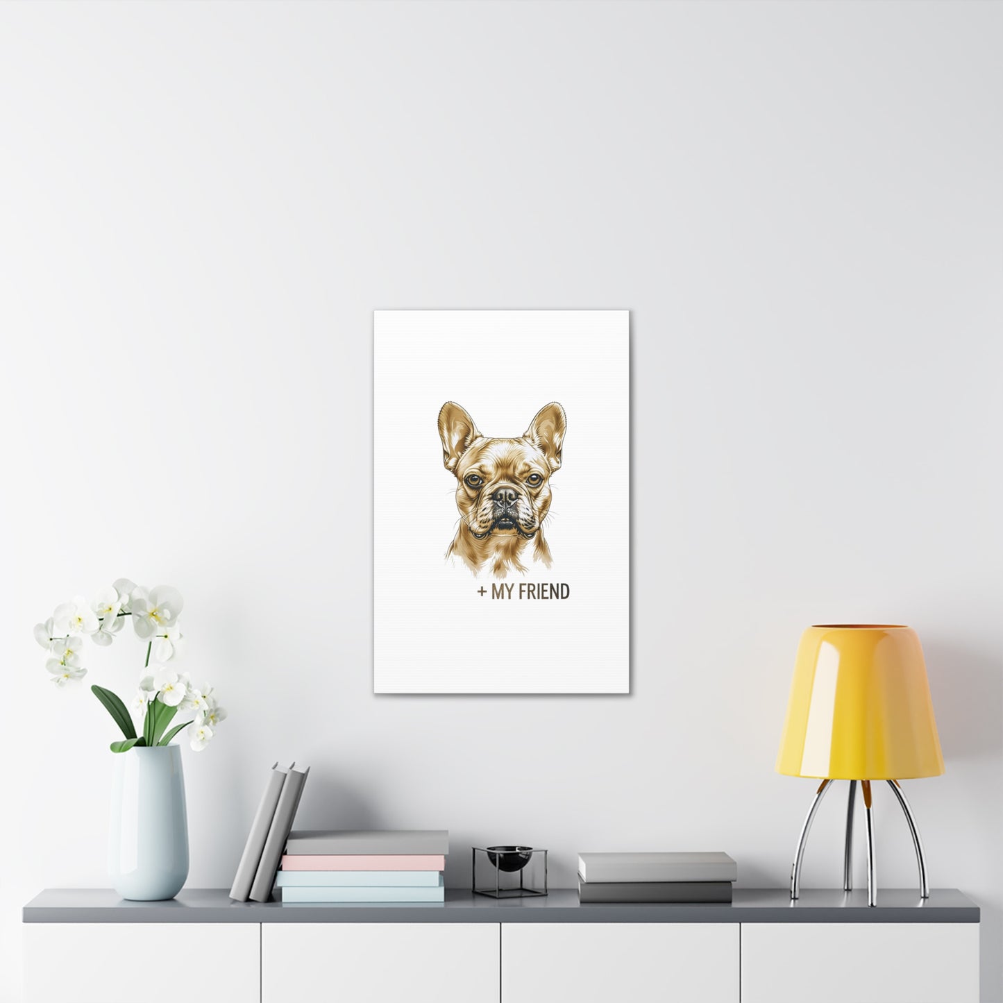 French Bulldog My Friend Canvas Wall Art | Eco Limited