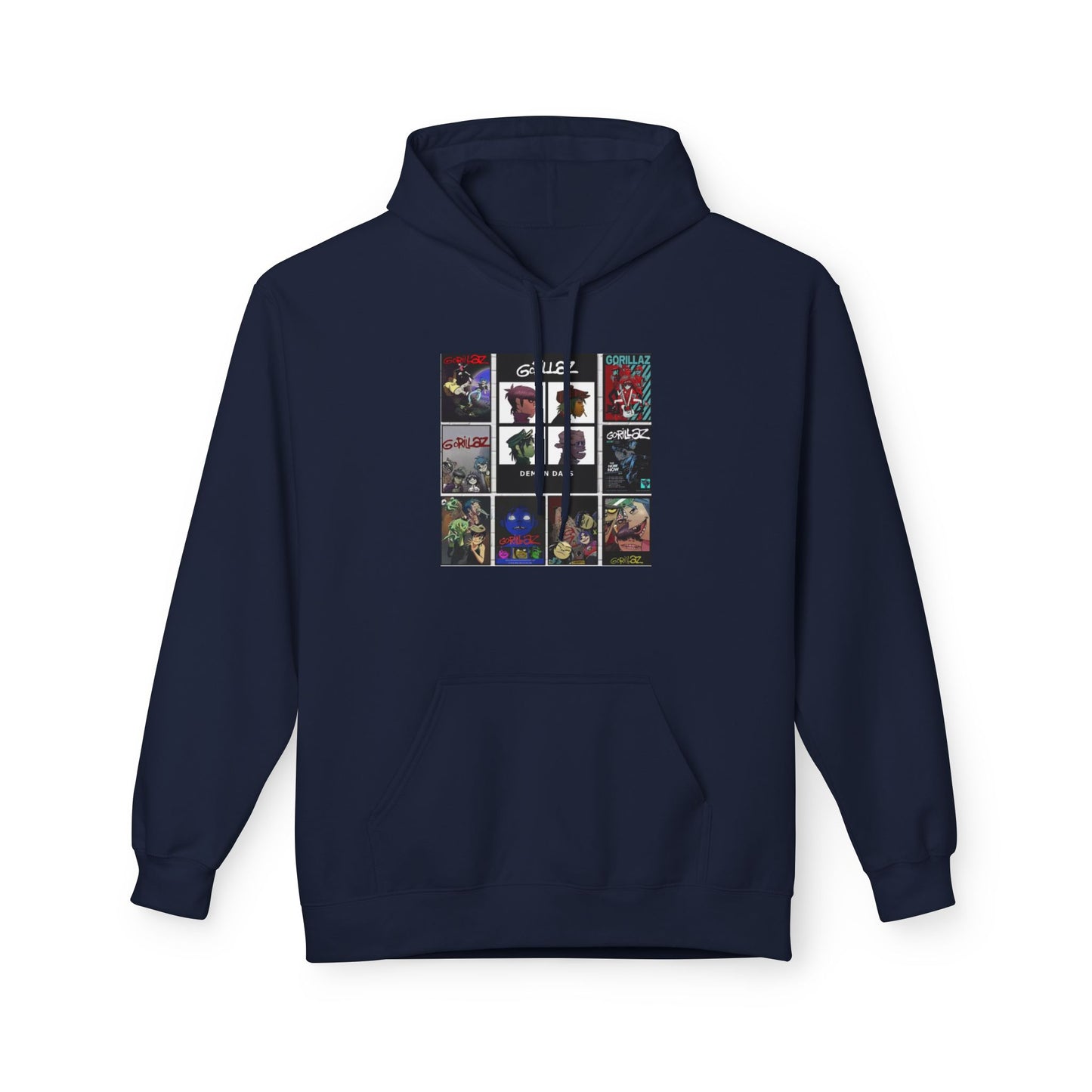 Gorillaz Album Art Collage Graphic Hoodie | Eco-Limited