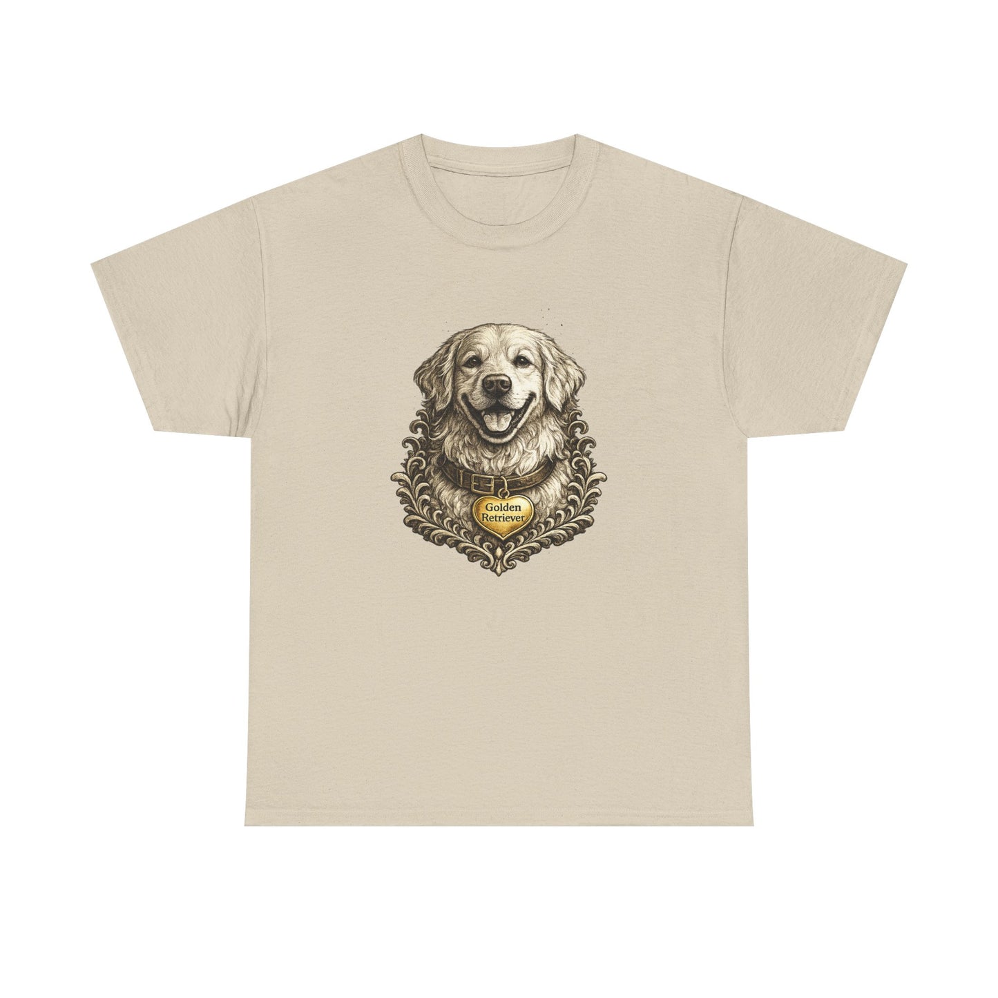 Golden Retriever Ink Illustration T-Shirt | Eco-Limited