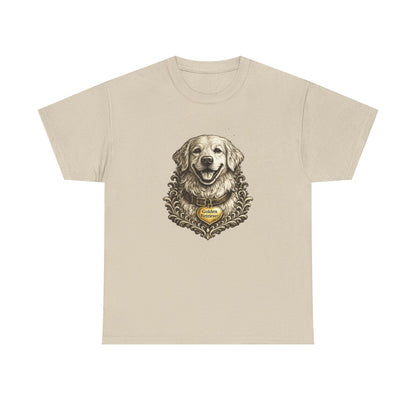 Golden Retriever Ink Illustration T-Shirt | Eco-Limited