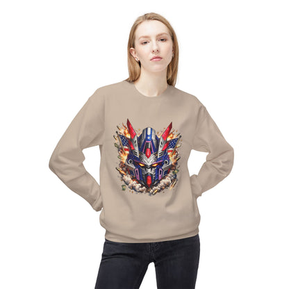 Patriot Mecha Helmet Graphic Sweater | Eco - Limited