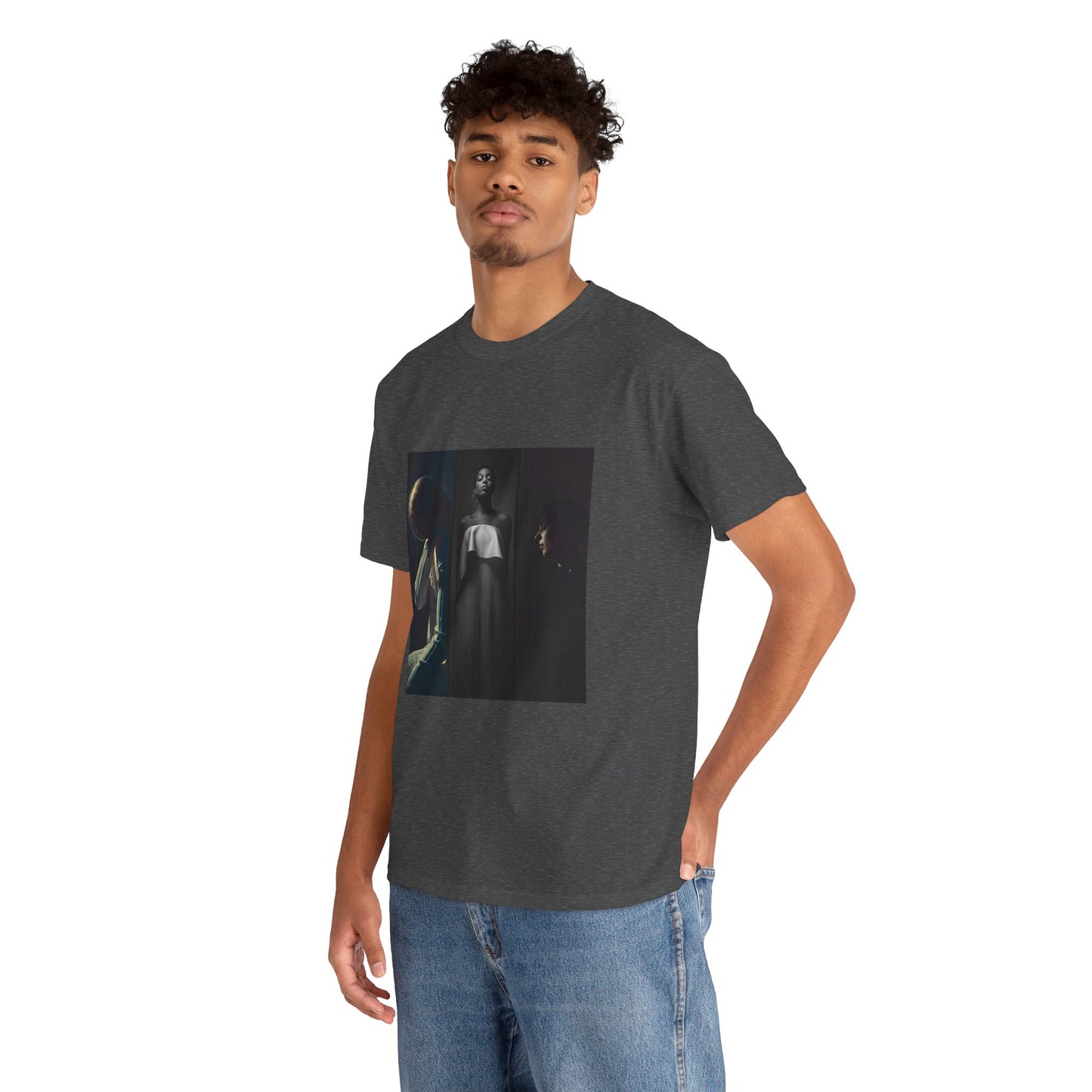 Moody Portrait Triptych Graphic T-Shirt | Eco-Limited
