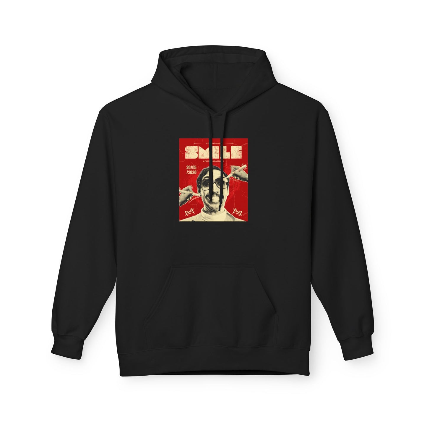 Bold Red Poster Graphic Hoodie | Street Art Edition