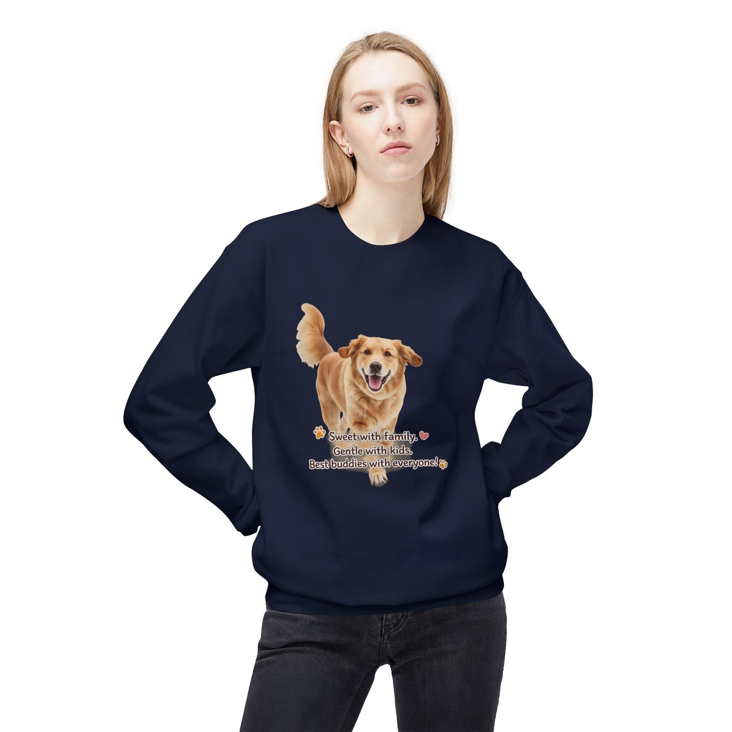 Golden Buddy Character Sweatshirt | Eco-Limited