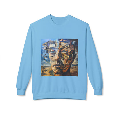 Surreal Split Mind Art Sweatshirt | Eco-Limited