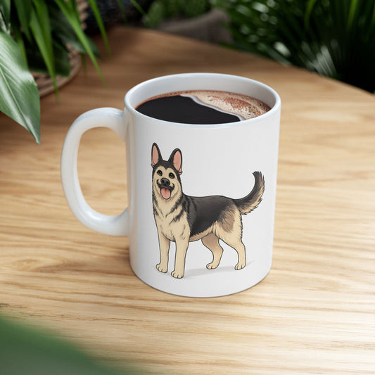 Cute Standing Dog Coffee Cup (11oz/15oz)