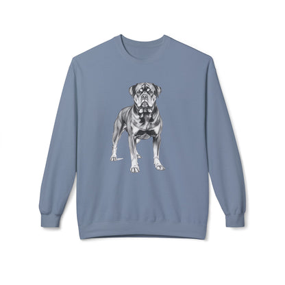 Rottweiler Sketch Minimal Art Sweatshirt | Eco-Limited