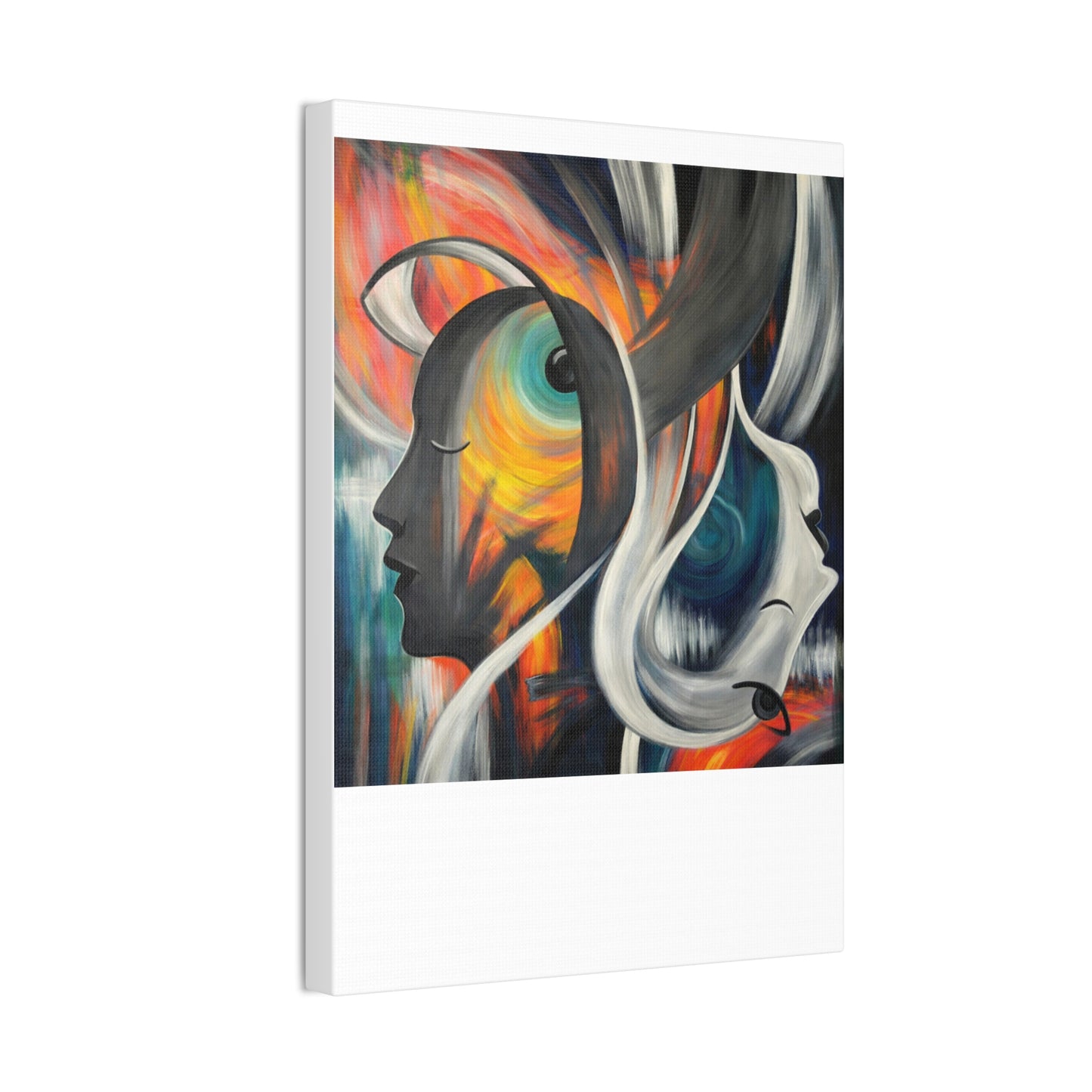 Abstract Expression Portrait Canvas | Eco-Limited