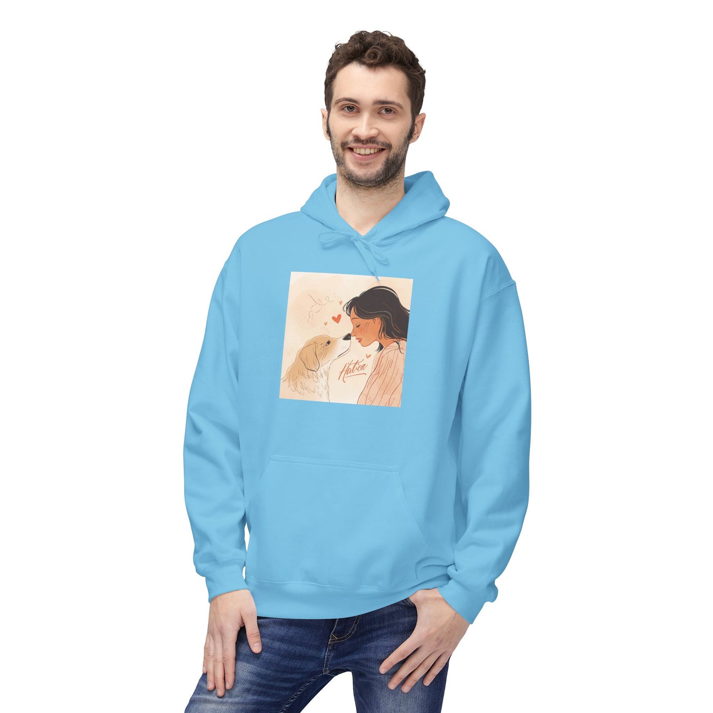 Dog Mom Love Moment Graphic Hoodie Gift | Eco-Friendly - Limited
