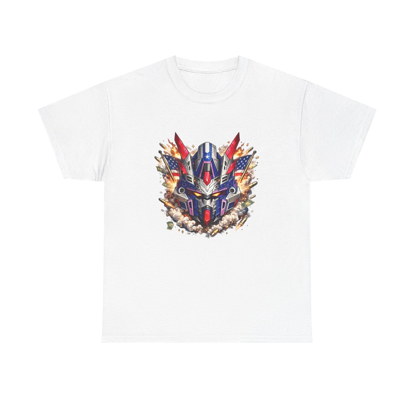 Patriot Mecha Helmet Graphic T-Shirt | Eco - Limited