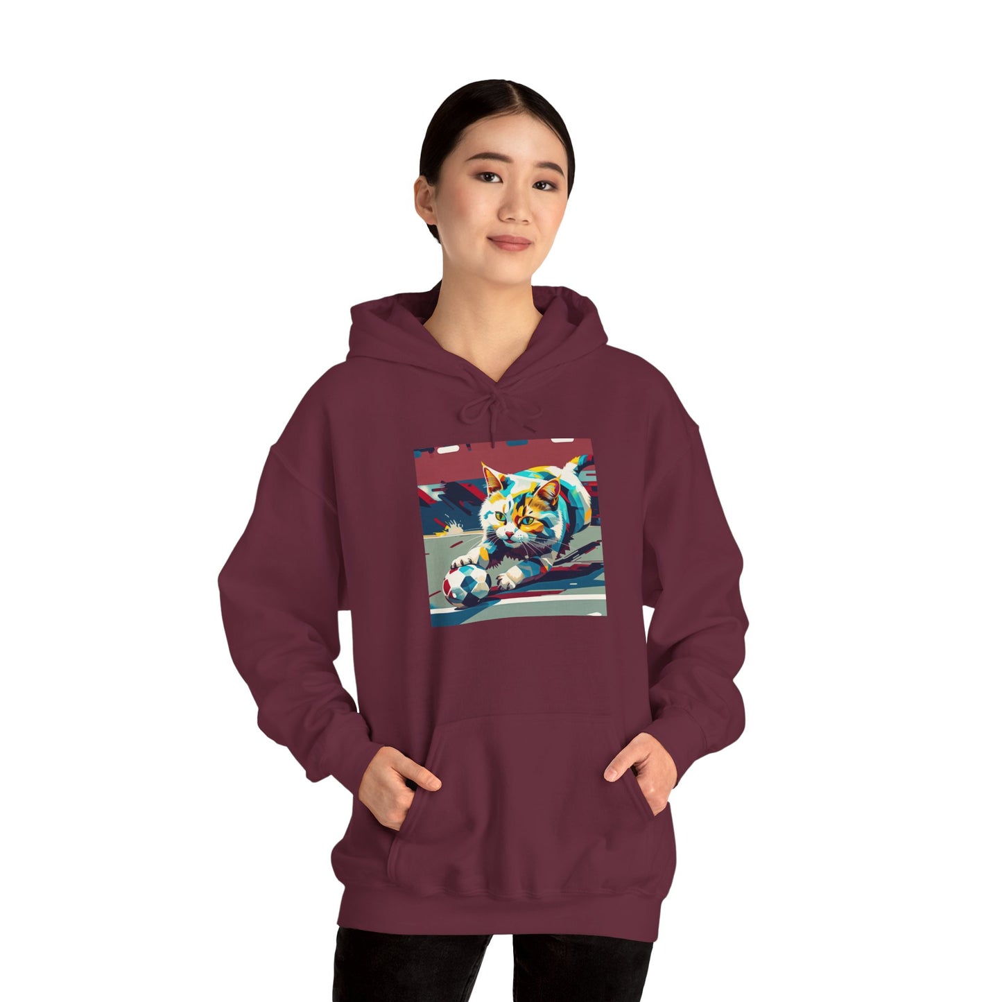 Color Pop Cat Art Hoodie | Eco-Limited