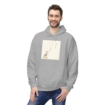 Lucky Cat Clover Illustration Hoodie | Eco-Limited