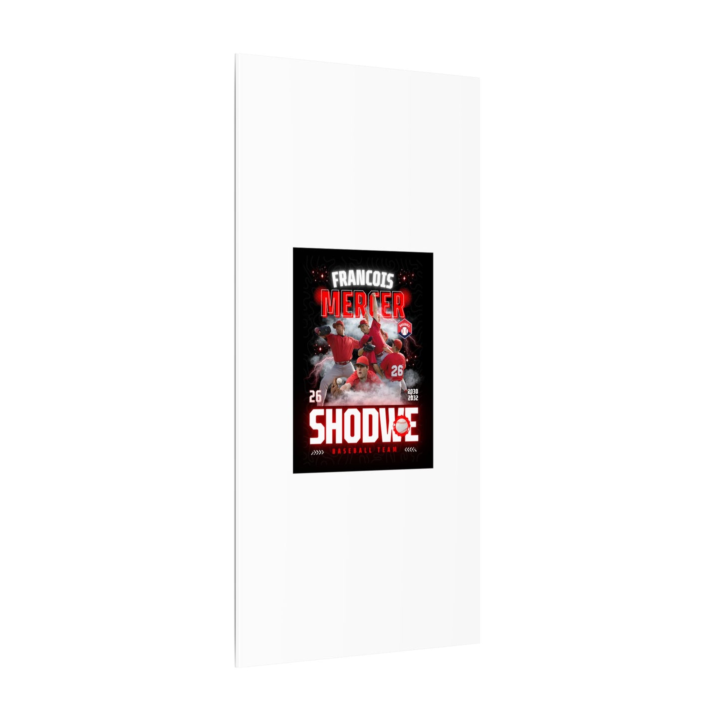 Baseball Team Player Poster