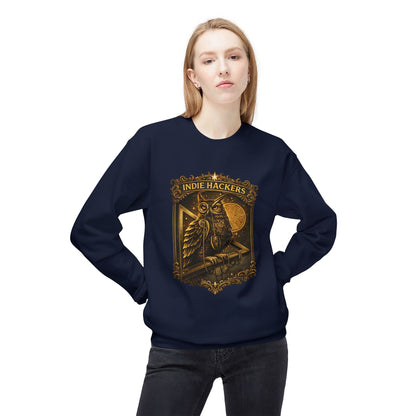 Indie Hackers Owl Graphic Sweatshirt | Eco-Limited