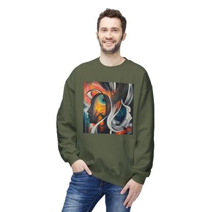 Abstract Expression Portrait Sweatshirt | Eco-Limited