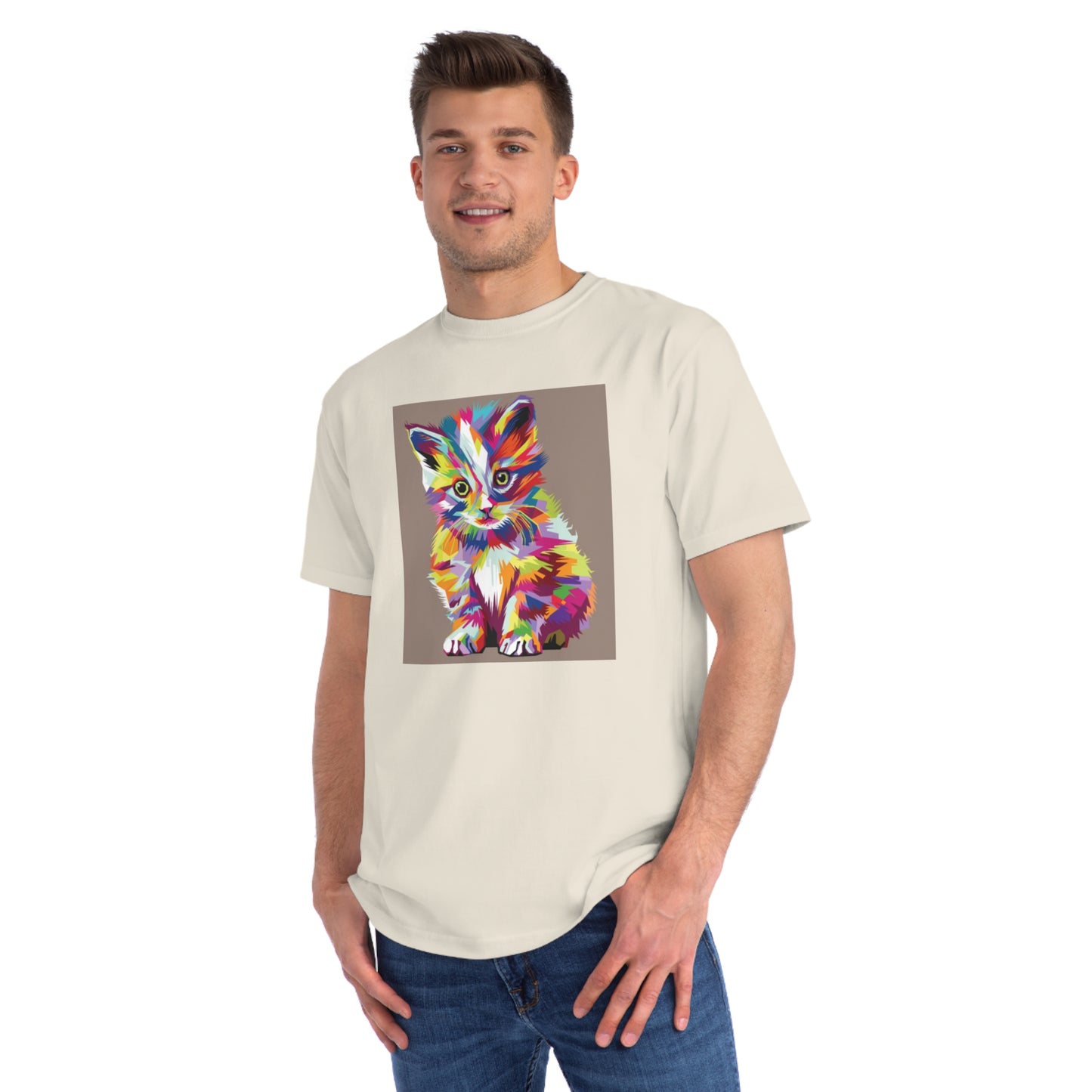Color Pop Kitten Organic T-Shirt | Organic-Limited