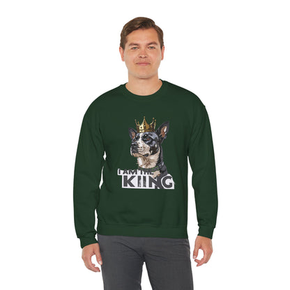 King Dog Crown Art Sweatshirt | Eco-Limited