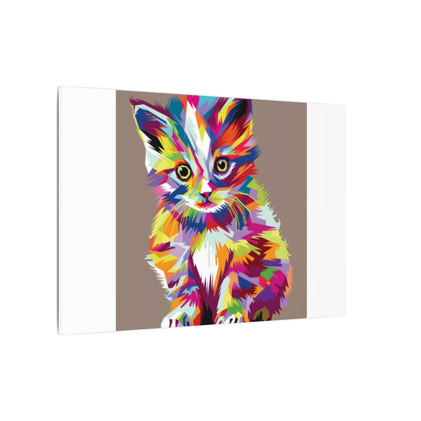 Vibrant Stretched Wall Art for Cat Lovers